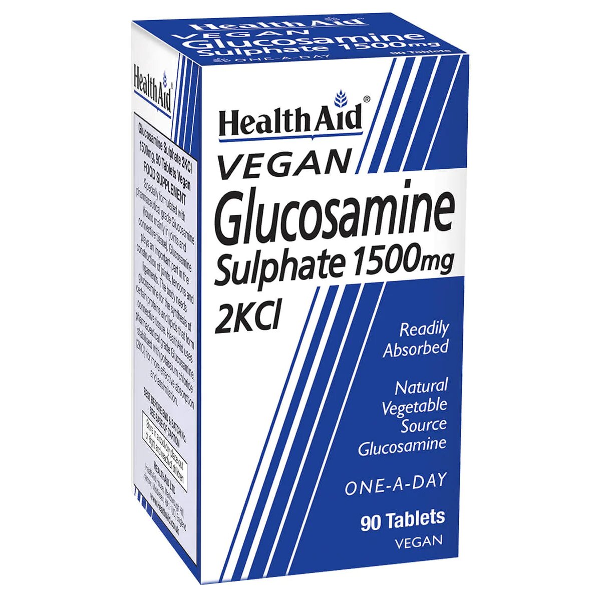 thumbnail interactive-video image 1 of Peak Supps Glucosamine Sulphate 1000mg 2KCl – 90 Tablets – Bone & Joint Health Support (Vegan) 1 of 4